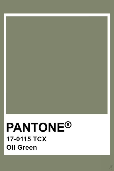 Olive Oil Green swatch from Pantone.