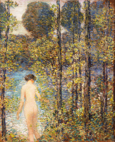 The Bather By Childe Hassam. Circa 1905