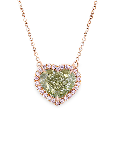 Chameleon Diamond Necklace, 4.41 Carats