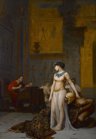 Cleopatre et Cesar by Jean-Léon Gérôme. M.S. Rau, New Orleans (Sold).