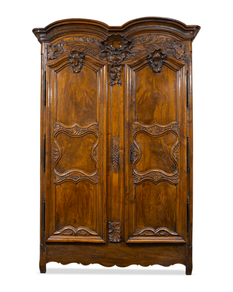 French Provincial Double Door Armoire. 18th century