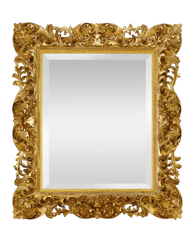 19th-Century Italian Giltwood Mirror.