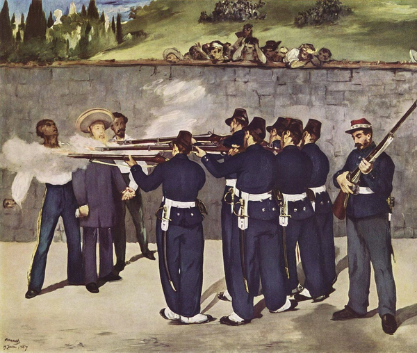 The Execution of Emperor Maximilian (1868–1869) by Edouard Manet.