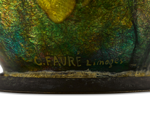 Camille Fauré Tulip Vase. Circa 1930. M.S. Rau