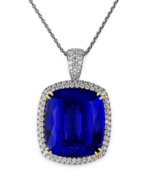 Untreated Tanzanite Pendant, 104.39 Carats