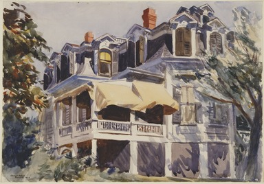 Mansard Roof by Hopper. 1923. Brooklyn Museum.