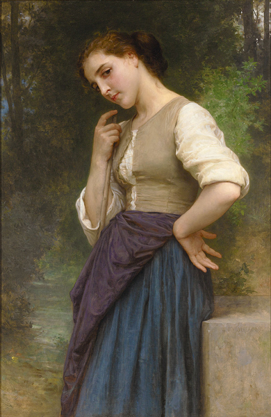 William-Adolphe Bougereau, The Shepherdess, circa 1895