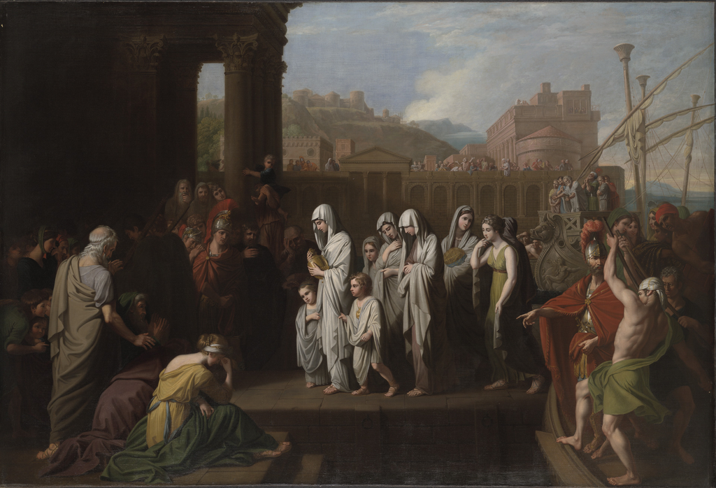 Benjamin West, Agrippina Landing at Brundisium with the Ashes of Germanicus