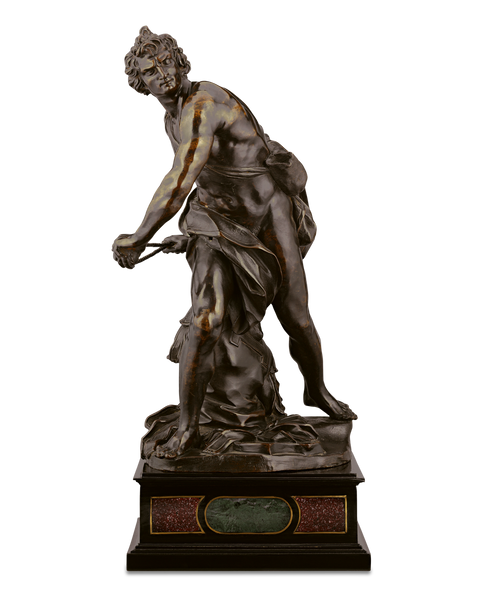 After Gian Lorenzo Bernini, Bronze of David, 17th Century | M.S. Rau. Interested in learning more bronze sculptures? Check out our Guide to Types of Bronze Sculptures