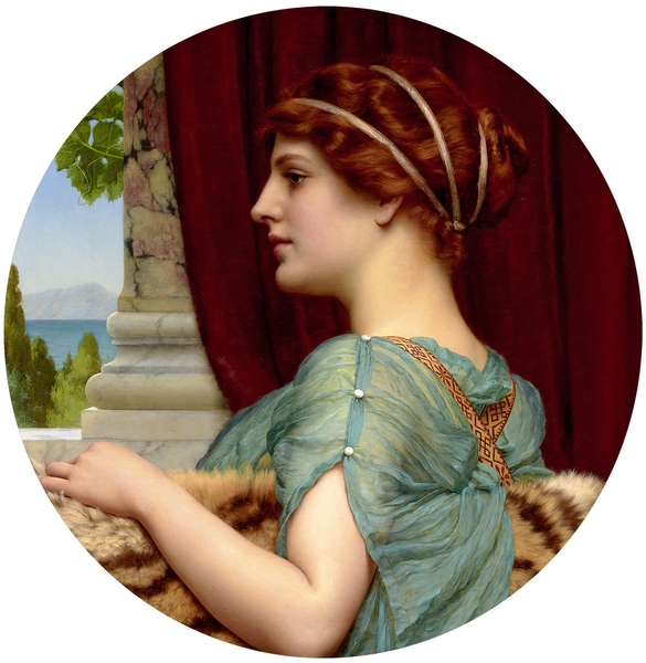 John William Godward, A Pompeiian Lady, dated 1904