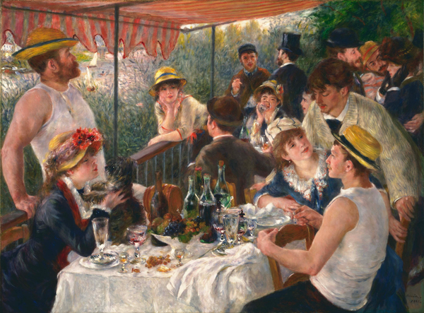 Luncheon of the Boating Party by Auguste Renoir.
