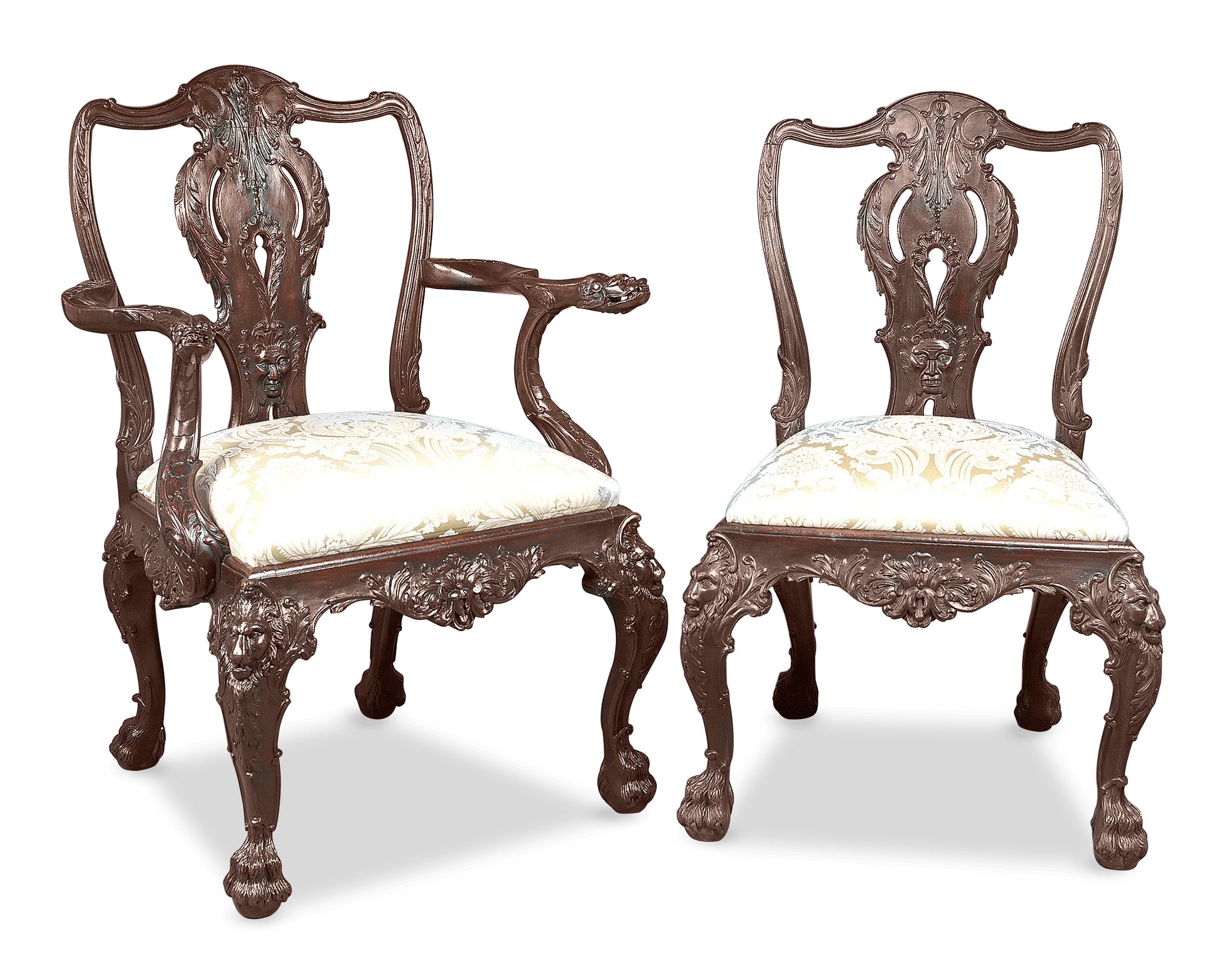 transparent ornate chair