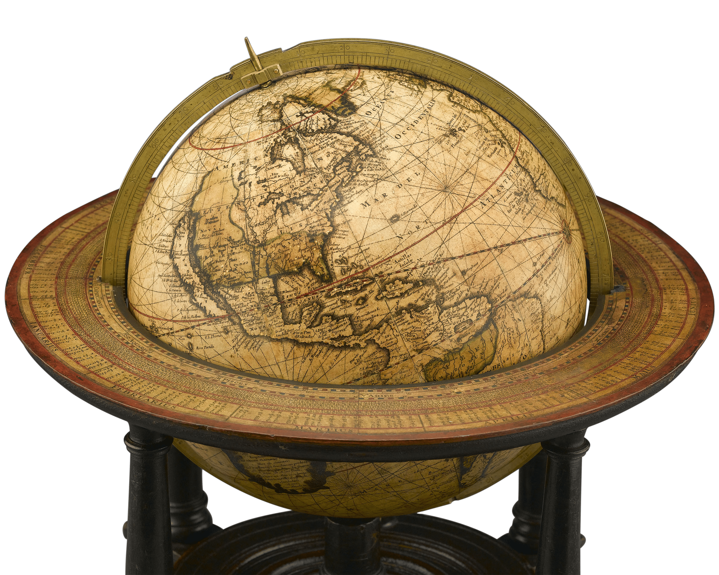 Antique Globe Dutch Globe Gerard Valk Scientific Antiques M S Rau