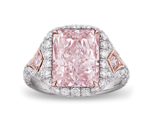 5 carat pink diamond cartier ring