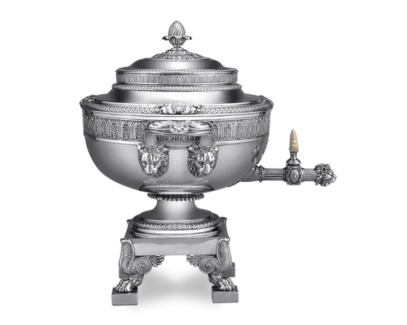 Georgian Silver Hot Water Urn by William and Peter Bateman