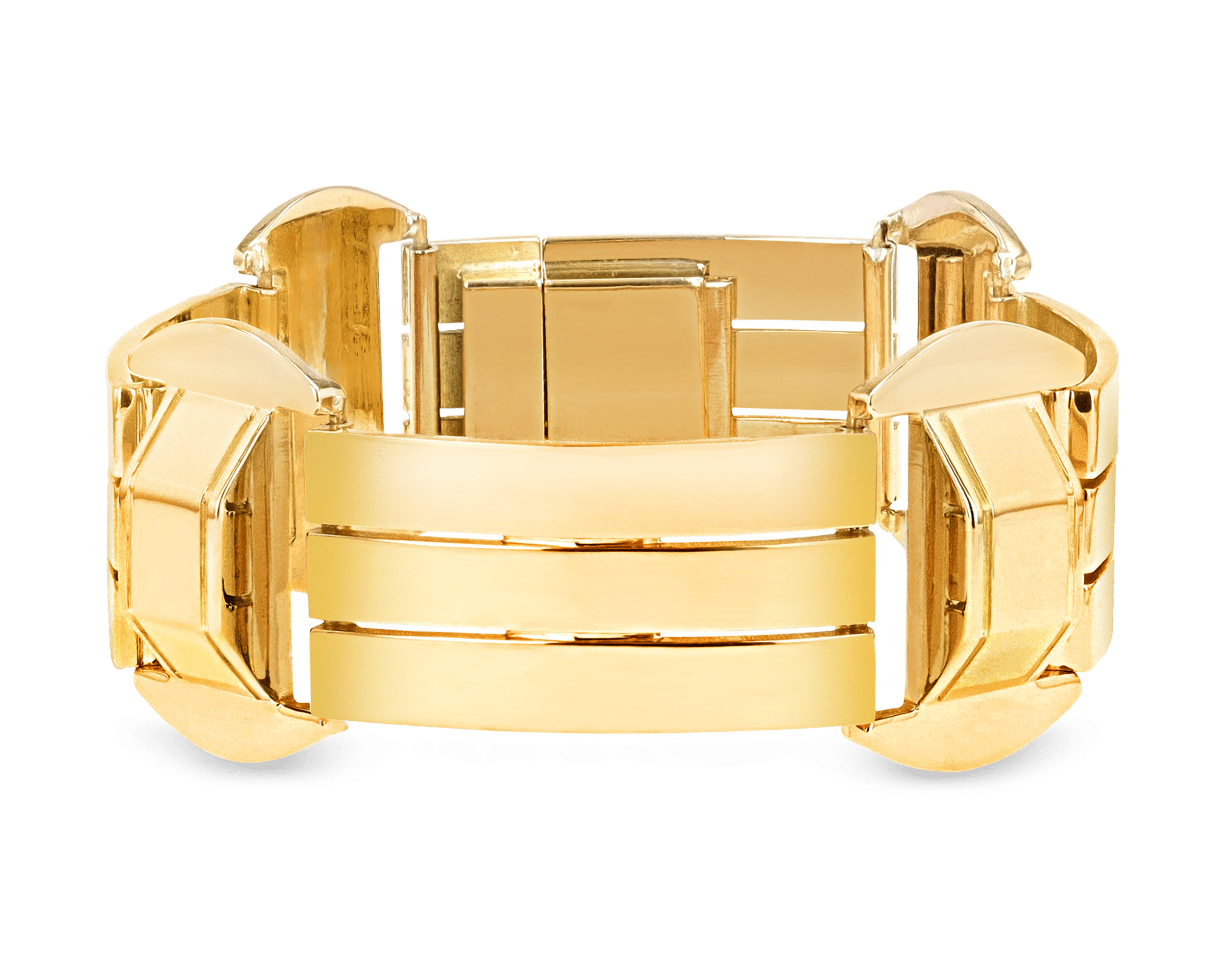 Retro Gold Link Bracelet | M.S. Rau