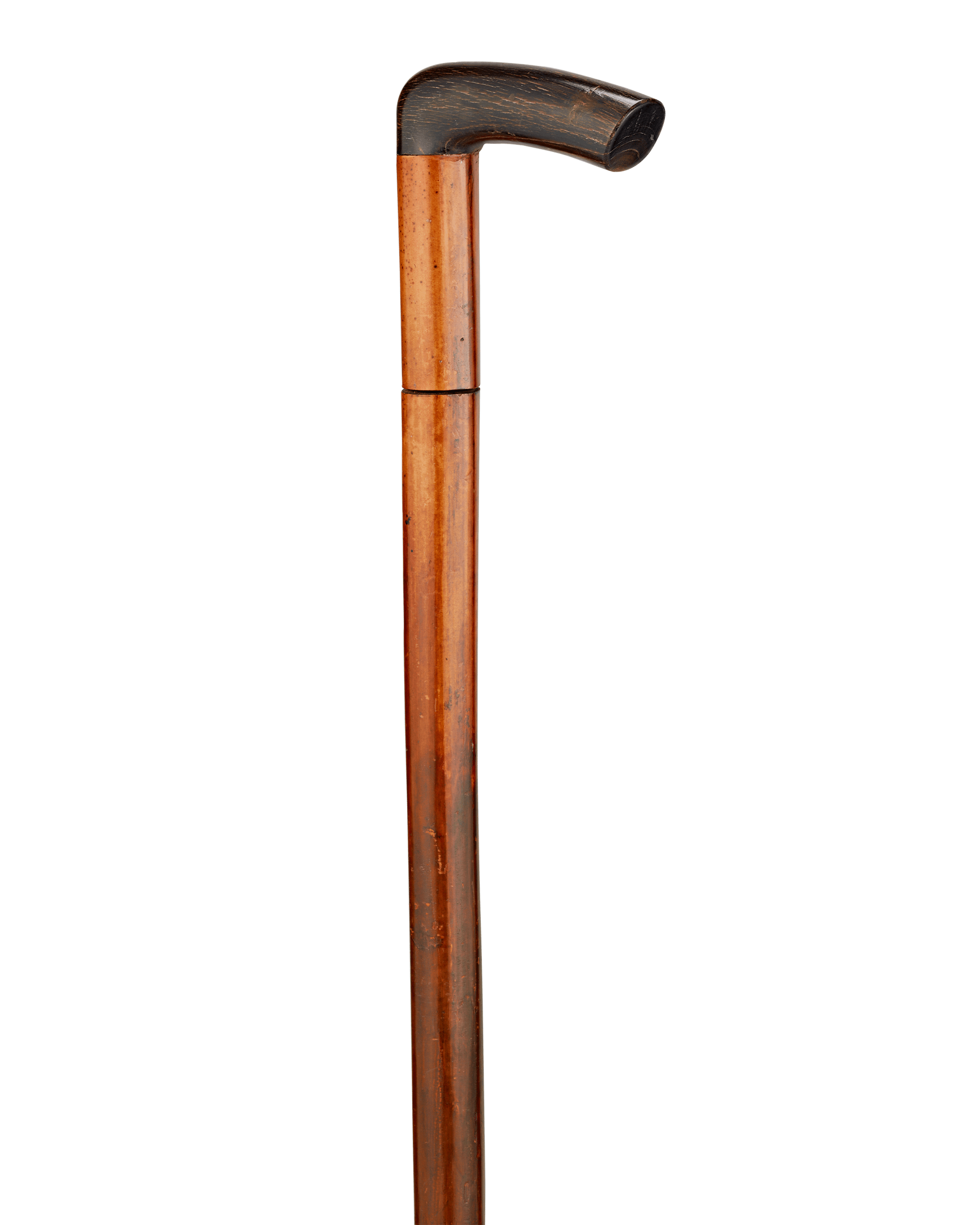 Twinkle Rosewood Teak Polished Brass Handle Walking Stick Cane