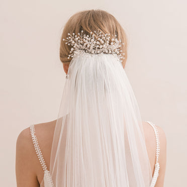 AR707 Rice Pearl Veil Comb - Arianna Bespoke