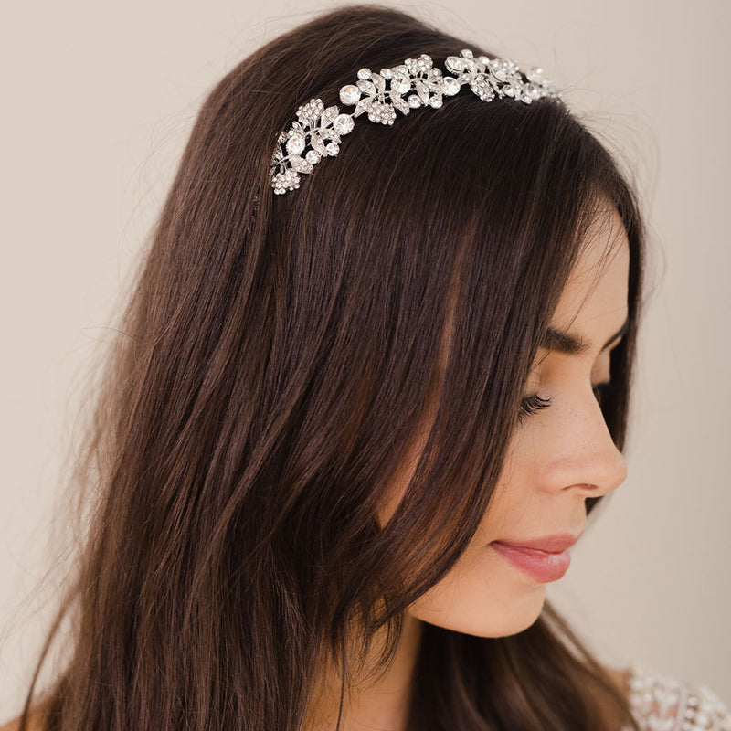 Astrid floral crystal embellished headpiece