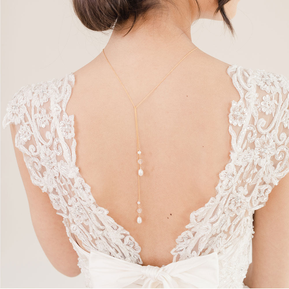 Bridal Backdrop Necklace Double Stranded Gold or Rose Gold Chain Design  With Pearl and Crystal Accents, Bridal Necklace, Wedding Necklace - Etsy |  Vücut zincir takı, Boncuk kolyeler, Boncuklu kolyeler