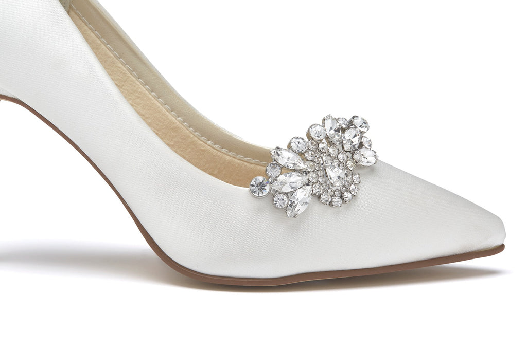 Myra, Diamante Brooch Bridal Shoe Clips