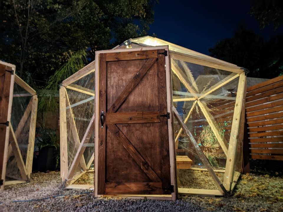 geodesic dome shed kit