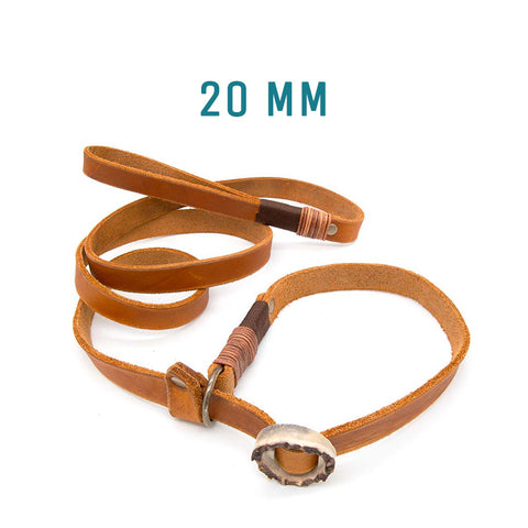 hundeleine retrieverleine 20mm leder fettleder individuell kensons for dogs koeln moxonlein