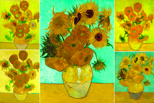 Các bức tranh hoa hướng dương Van Gogh (Nguồn: Thế Giới Văn Hóa)