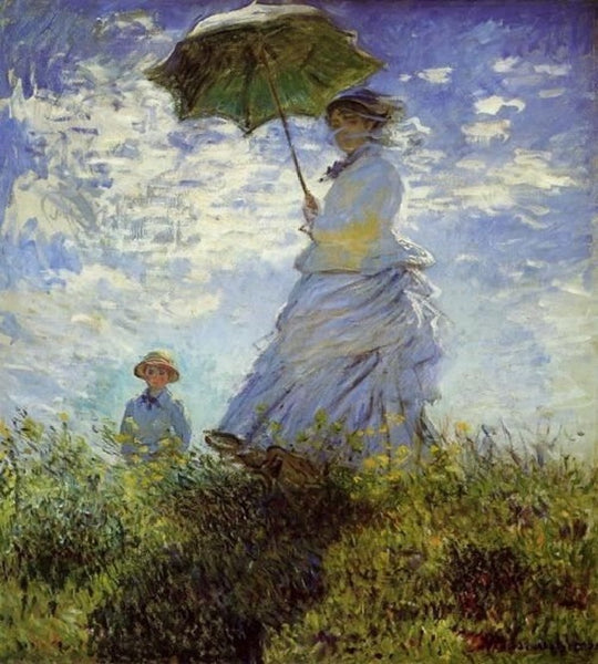Tác phẩm “Cô gái và chiếc ô” của họa sĩ Claude Monet