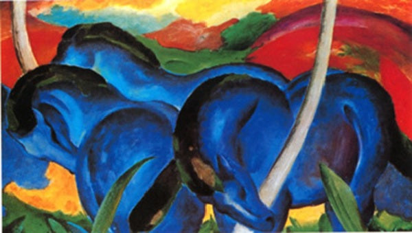 Bức tranh “Blue Horse” của họa sĩ Franz Marc