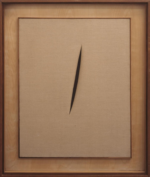 Bức tranh “Spatial Concept ' Waiting'' - Lucio Fontana
