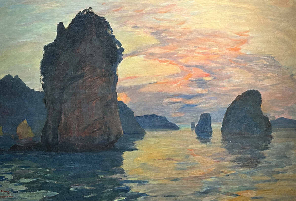 Tranh phong cảnh sơn dầu Vịnh Hạ Long của Louis Jules Dumoulin