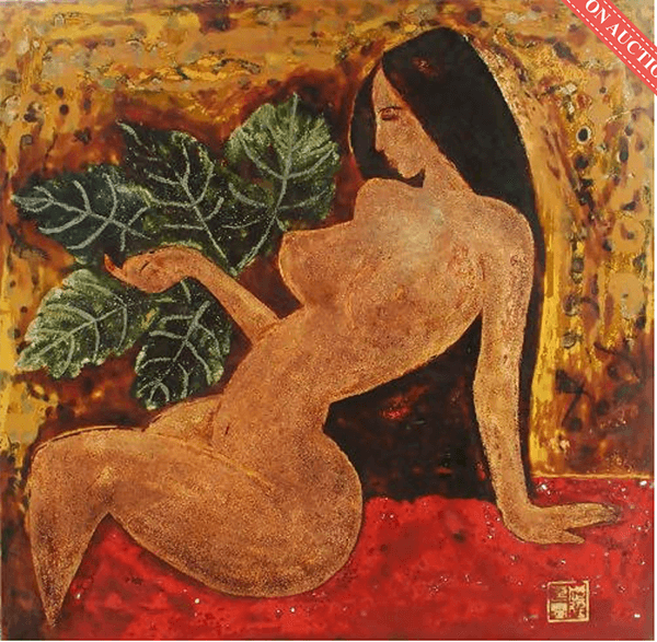 Tranh sơn mài nghệ thuật “Nude” của họa sĩ Vũ Đình Lương