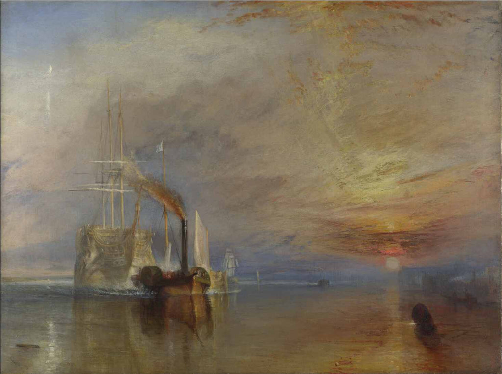 Tranh phong cảnh biển "The Fighting Temeraire" của hoạ sĩ J.M.W. Turner 
