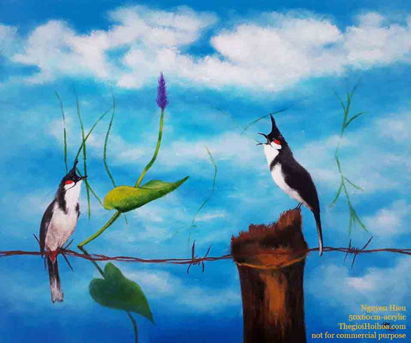 Spring sky in the sound of birds singing in "Silence" - Vietnamese artist Nguyen Hieu