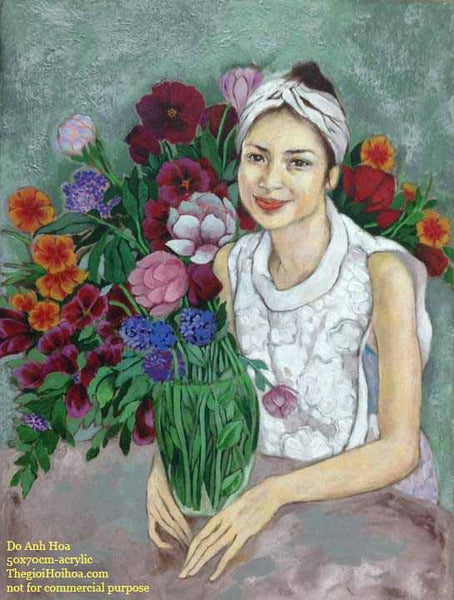 "Portrait of a lady" by artist Do Anh Hoa