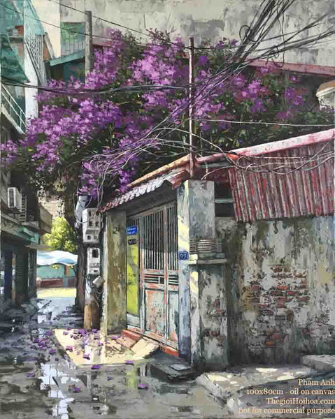The artwork "Spring" - Vietnamese artist Pham Anh
