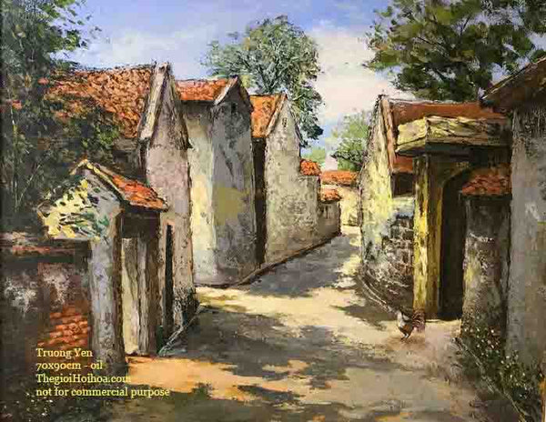 The artwork "Empty alley" - Vietnamese artist Truong Yen