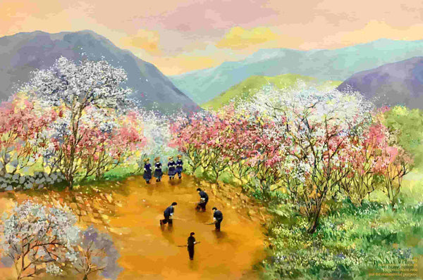 The artwork "Spring colors" - artist Dac Tuong