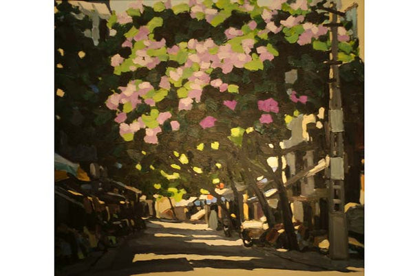 "Mùa hoa tím", họa sĩ Phạm Luận