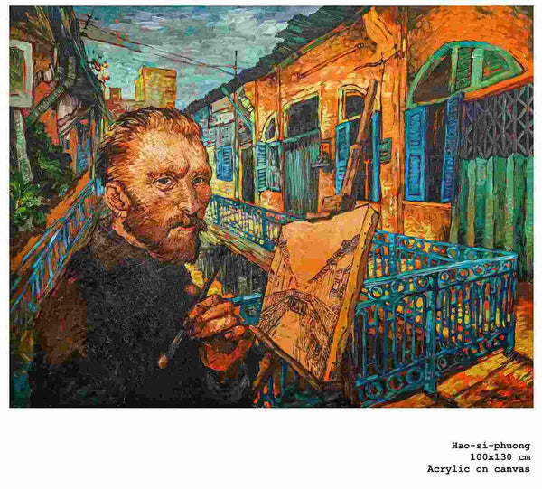Van Gogh sáng tác tranh bên ngôi nhà cổ