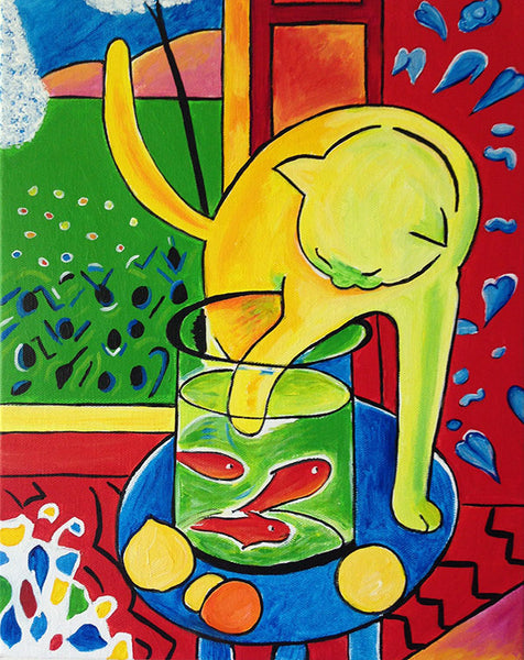 Bức tranh vẽ tay mang trường phái Dã thú của họa sĩ Henri Matisse