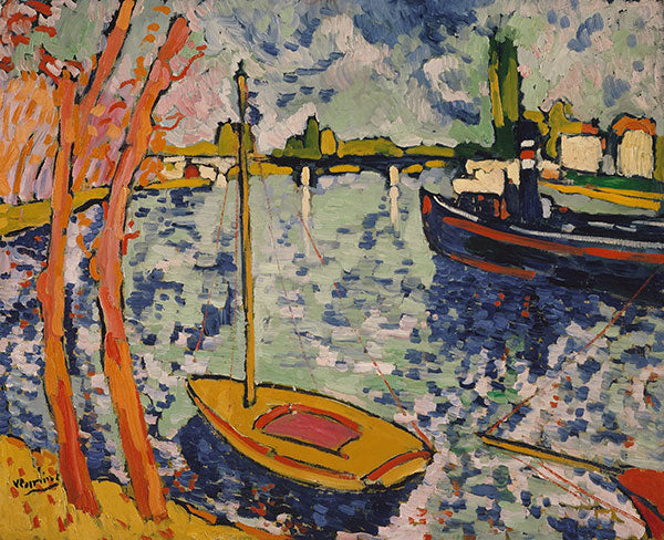 Bức tranh “The River Seine at Chatou”, được sáng tác năm 1906 của họa sĩ Maurice Vlaminck