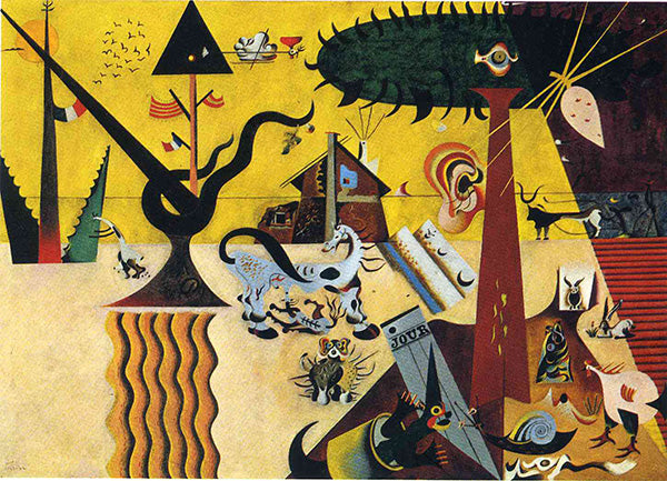 Bức tranh “The Tilled Field” sáng tác năm 1923 của họa sĩ Joan Miro