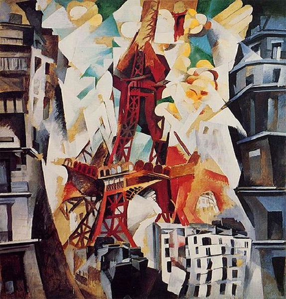 Tác phẩm “Champs de Mars. La Tour rouge” của họa sĩ  người Pháp - Robert Delaunay