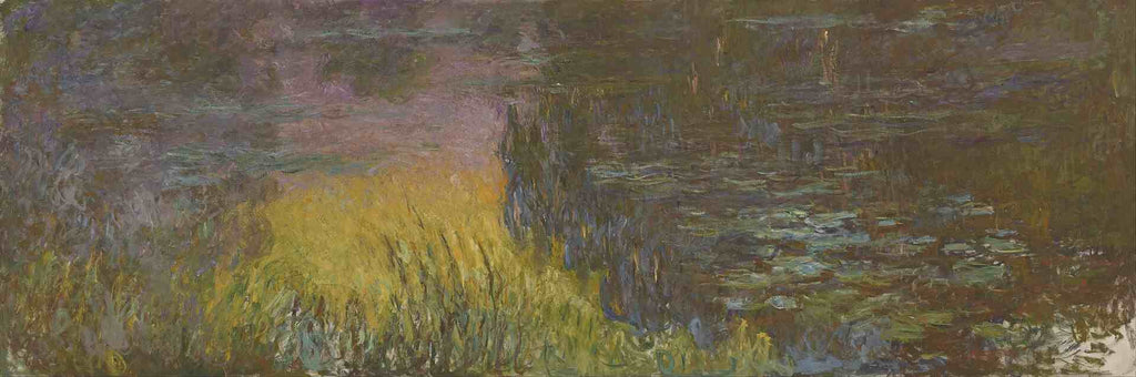 Bức tranh Hoa huệ tây nước - hoàng hôn của Claude Monet
