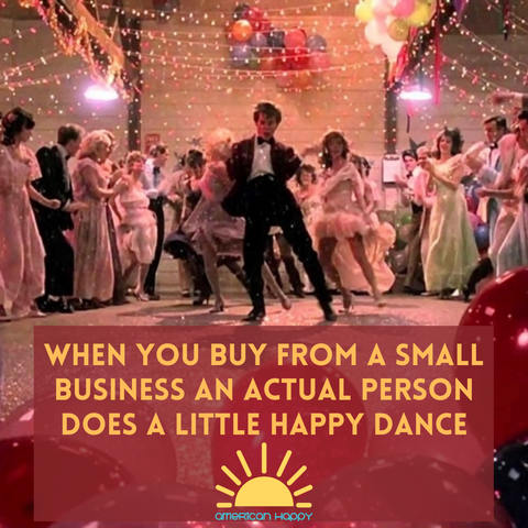 small business Footloose happy dance 