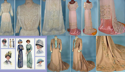 Edwardian fashion collage