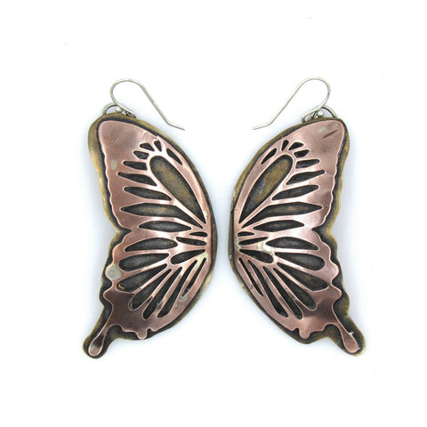 butterfly wings earrings