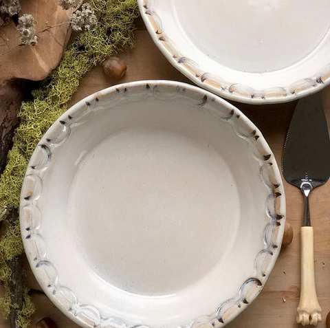 Sienna Ceramics Pie Dish with Moons